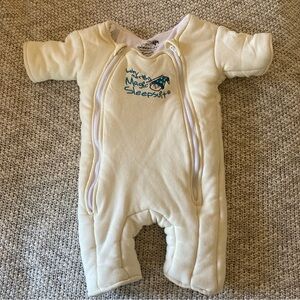 Merlin Magic Sleep Suit 3-6 Months Yellow/Cream Baby Sleepsack Wearable Blanket